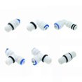 thumbnail image 1 of RO Water Pipe Fitting 1/4 OD Hose 1/8 1/4 3/8 BSP Male Thread With Seal Ring Plastic Quick Connector System Water Purifies, 1 of 5