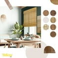 thumbnail image 3 of Yellow Blinds 35"W x 64"H Natural Woven Cordless Light Filtering Bamboo Roman Shades for Window, Cinnamon, 3 of 7