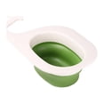 thumbnail image 1 of yingyy 1/2/3 Leftover Drain Basket Multifunctional Sink Strainer Filter Quick Foldable Kitchen Tools Fruit Hanging Drainer Rack White Green 1 Pc, 1 of 6