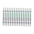thumbnail image 1 of arctrm 16 Pieces Long Nib Markers Marking Tools Double Headed Quick Drying Multipurpose Green Black, 1 of 10