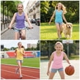 thumbnail image 5 of Cooraby 5 Pieces Girls Dance Tank Tops Toddler Racerback Sleeveless Top Girl Undershirts for Ballet Gymnastics 2T-16Years, 5 of 8