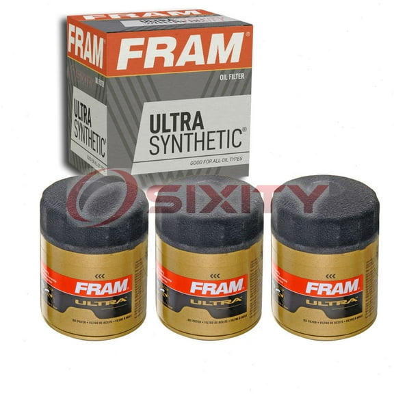 3 pc FRAM XG3675 Ultra Engine Oil Filters for 42989 B23164 BE-1006 BE-185 FB99 Oil Change Lubricant Filters Fits select: 1999-2002,2005 CHEVROLET SILVERADO