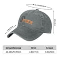 thumbnail image 6 of University Of Pikeville Hat Adult Adjustable Classic Washed Casquette Cap Hat Baseball Cap, 6 of 8