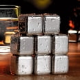 thumbnail image 5 of Stainless Steel Ice Cubes Reusable Ice Cubes with Ice Tongs Used for Cooling Whiskey,Beverage (Size : 8pcs), 5 of 5