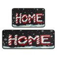 thumbnail image 2 of Kitchen Rug Set of 2 Anti Fatigue Christmas Kitchen Mats for Floor,Winter Christmas Snowflake Home Kitchen Floor Mats for Bathroom,Room Cooking (47x17+30x17 Inches), 2 of 7