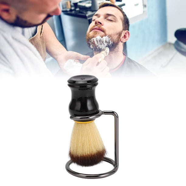 Brocha De Afeitar Con Soporte, Juego De Aseo Portátil, Juego De Brochas De Afeitar Para Crema De Afeitar, Jabón Para Hombre