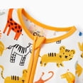 thumbnail image 4 of PatPat Baby Boy Pajamas Viscose from Bamboo 2-Way Zip Fold-Over Foot Cuffs 2Pack Baby Sleepers, 4 of 11