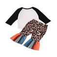thumbnail image 5 of PENGXIANG Girl’s Christmas Set Long Sleeve Top Leopard Flared Trousers, 5 of 5