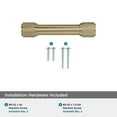 thumbnail image 4 of Amerock Faraday 3 inch (76mm) Center-to-Center Golden Champagne Cabinet Pull, 4 of 6