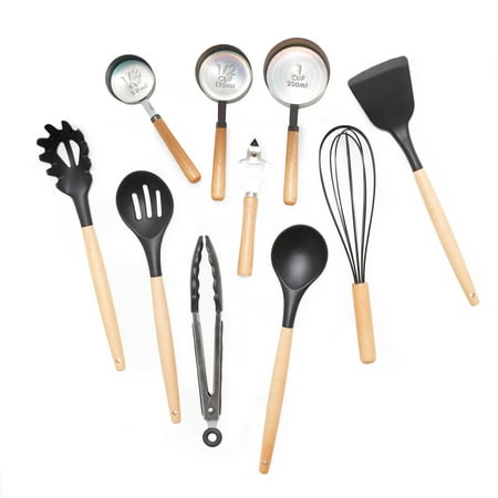 MoDRN Scandinavian 10 Piece Silicone and Wood Kitchen