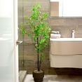thumbnail image 3 of Nearly Natural Minimalist Enkianthus Artificial Potted Tree - 5', 3 of 6