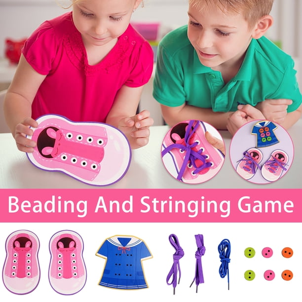 Xihbxyly Ofertas Por Tiempo Limitado Advocate For The Skills Básicas para La Vida Tabla de Ejercicios para Aprender Ausar, Enhebra, Atar y Abrochar, Usar Cordones y Jugues, Adecuados para Niños