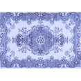 thumbnail image 1 of Ahgly Company Indoor Rectangle Abstract Blue Contemporary Area Rugs, 2' x 4', 1 of 4