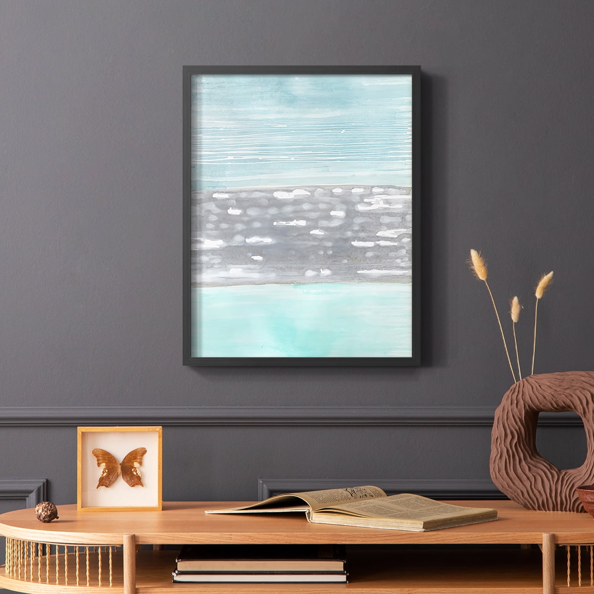 Hydrusphere I Framed Print in Black Solid Wood Framed Print No Nail Hanging