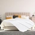 thumbnail image 3 of Oakias Throw Blanket Lightweight Breathable & Durable White Soft Cotton Thermal Blanket, Queen, 3 of 8