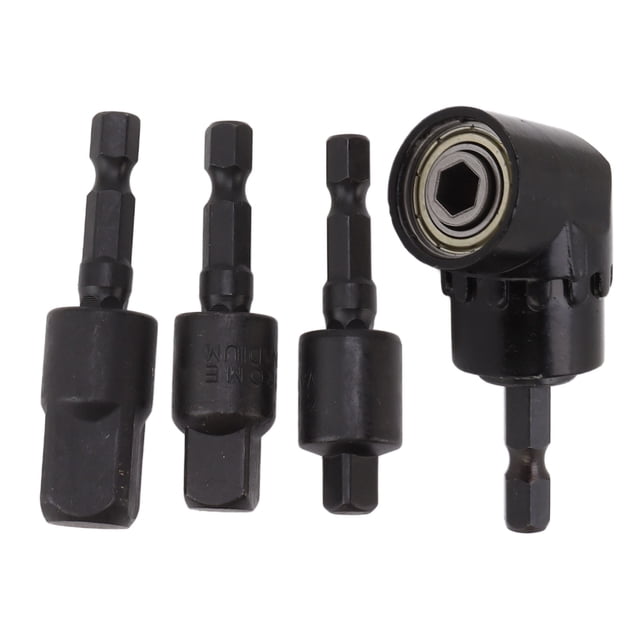 Adaptador de enchufe giratorio de 360° con vástago hexagonal para taladro, juego de puntas de destornillador en ángulo de 105°: accesorio de herramienta versátil