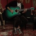 thumbnail image 3 of Ktaxon 41-Inch Full-Size Acoustic Electric Guitar with 10W Amp Bag Tuner and other Accessories Green, 3 of 8