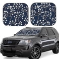 thumbnail image 1 of Vsdgher Cherry Blossoms on Navy Background Print Car Windshield Sun Shade, Reflective Sunshade Window Sunshade Sun Visor Protector Fit for Cars,Trucks,SUVs-Medium, 1 of 6