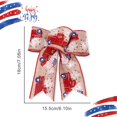 thumbnail image 5 of Independence Day Decorations Party Supplies Fine Linen Stars Flag Bows, 5 of 7