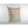 thumbnail image 3 of 20â€ Yellow Lavender Geofloral Indoor Outdoor Zippered Throw Pillow, 3 of 3