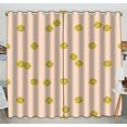 thumbnail image 1 of ABPHQTO Trendy Gold Glitter Polka Dot Golden Pastel Pink Grommet Blackout Cortina Cortinas para oscurecer la habitación 130x210 cm (Dos piezas), 1 of 1