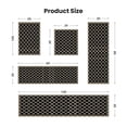 thumbnail image 3 of ICEANT 2'x6' Moroccan Style Non-Slip Kitchen Mat, Boho Geometric Hallway Runner Rug, Machine Washable Durable Carpet with Gripper, Vintage Aesthetic Floor Mat for Corridor Entryway, Black, 3 of 6
