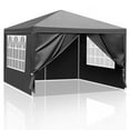 thumbnail image 7 of Ktaxon 10' x 10' Patio Canopy Party Tent Wedding Canopy Patio with 4 Side Walls Black, 7 of 7