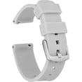thumbnail image 1 of KOMI 20mm Silicone Watch Band Strap with Quick Release Pins – Compatible with Pebble, Fossil, Skagen, Wristology - 20mm Quick Release Watch Band (Fog, 20mm), 1 of 5