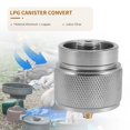 thumbnail image 3 of Camping Stove Adapter 1LB Propane Small Tank Input and a Lindal Valve EN417 Output Outdoor Cylinder LPG Canister Convert, 3 of 8