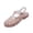 Gold, variant on Crystal Jelly Heel Sandals for Women Summer Beach Jelly Shoes, Gold, 6