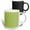 Multicolor, variant on 3drose, Green and White Polka Dot Print, 11oz Mug
