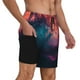 thumbnail image 2 of Fotbe Cosmic Paint Swirl Traje de Baño para Hombre – Shorts de Natación de Secado Rápido con Forro y Bolsillos-XX-Large, 2 of 6