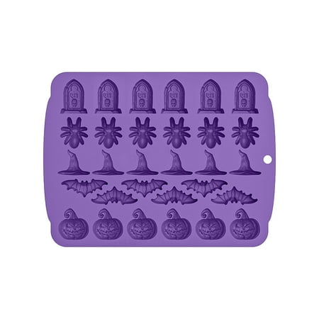 

Jocestyle Halloween Baking Molds Reusable Silicone Kitchen Making Tool (Purple Halloween)