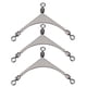 thumbnail image 2 of 10pcs Stainless Steel Barrel Rotate Swivels Rings Fishing Tackle Accessory (8#), 2 of 4
