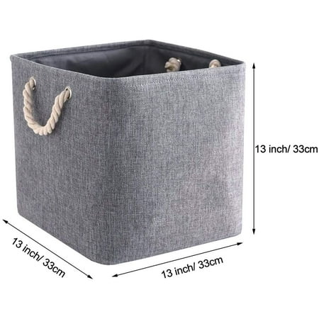 Storage Box Fabric, Storage Basket Gray, Basket Fabric In Cube ...