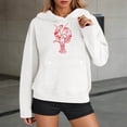 thumbnail image 2 of XIAONU Womens Hoodies Crayfish Print Kangaroo Pocket Hoodie Long Sleeve Oversized Drawstring Hooded Pullover Sweatshirt, 2 of 6