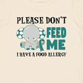 thumbnail image 4 of Inktastic Please Dont Feed Me I Have a Food Allergy with Elephant and Ribbon Boys or Girls Baby T-Shirt, 4 of 5