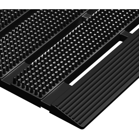 MATALL Waterproof Outdoor Door Mat - 36x24 Inches Non-Slip Drainage Large Door Floor Mat for Indoor Home Pool Entry Garage（ Upgrade Interlocking Mat）