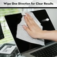 thumbnail image 4 of Air Jungles Electronic & Lens Cleaning Wipes, 70 Count (Pack of 2), 8x10 Quick-Dry Screen Wipes for Phones, Laptops, TVs, Tablets, Glasses, Keyboards, Streak-Free, 4 of 8