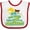 White and Red, variant on Inktastic These Fools Put My Cape on Backwards Funny Girls Baby Bib