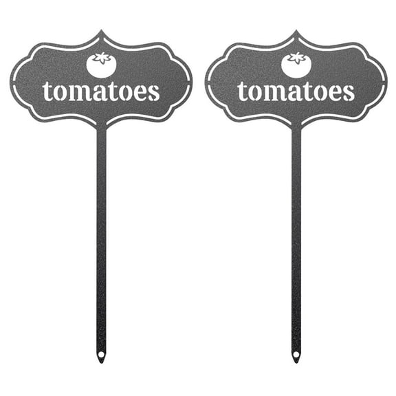 Openpig 2 PCS Metal Seed & Plant Labels - Plant Markes for Seedlings-Plant Tags for Pots - Garden Signs for Vegetable - Durable Markers for Plants Outdoor Waterproof - Garden Decor for Farmhouse