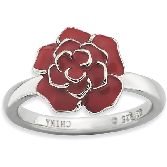 Sterling Silver Rose Ring