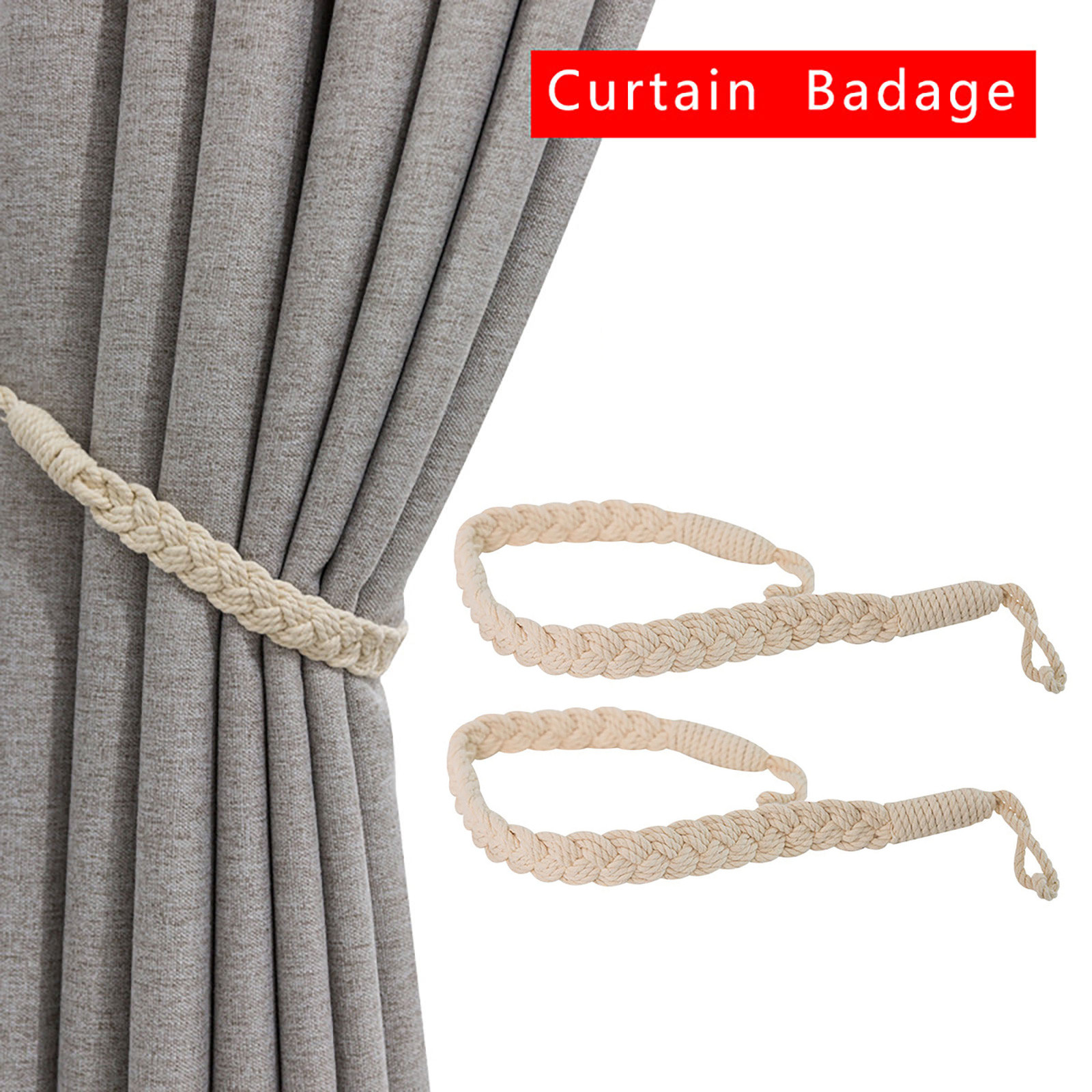 Polyester Silk Braid Curtain Strap Modern Minimalist Curtain Straps