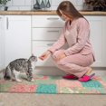thumbnail image 3 of Pioneer Flower Floral Print Pattern Kitchen Rugs Sets Of 2, Anti Fatigue Non Slip Washable Floor Mats for Kitchen Sink Laundry, 17X30 Inch + 17X47 Inch, 3 of 6