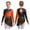 Orange, variant on iixpin Kids Girls Figure Skating Dress Ballet Dance Skirts Rhythmic Gymnastics Dance Leotard Ballerina Outfit Black 12