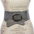 thumbnail image 2 of Women's 3 1/2" Wide Contour Studded Sheepskin Lamb Leather Sash Belt, 2 of 4