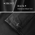 thumbnail image 4 of Lazzzy Blackout Velvet Curtains Living Room Darkening Drapes 2 Panels Rod Pocket Thermal Insulated Soft Privacy Window Treatments Black 52" x 84", 4 of 14