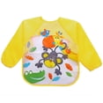 thumbnail image 2 of Babero Impermeable de Manga Larga, Delantal con Babero para Bebé de 4 Piezas, Delantal de Alimentación para Juegos, Delantal de Pintura, Babero Impermeable Unisex para Bebés de 6 Meses a 3 Años, 2 of 5
