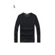 thumbnail image 5 of Minnieouse Top básico para hombre, ropa interior cálida de otoño, Base para clima frío, ropa de Color sólido, Jersey informal de ocio, deportes, Camisetas L Espesar negro Minnieouse AP013161-06, 5 of 6