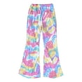 thumbnail image 4 of Linjinx Girl's Glitter Wide Leg Bell Bottoms Flare Trousers Modern Hip Hop Jazz Street Latin Dance Colorful 160, 4 of 7